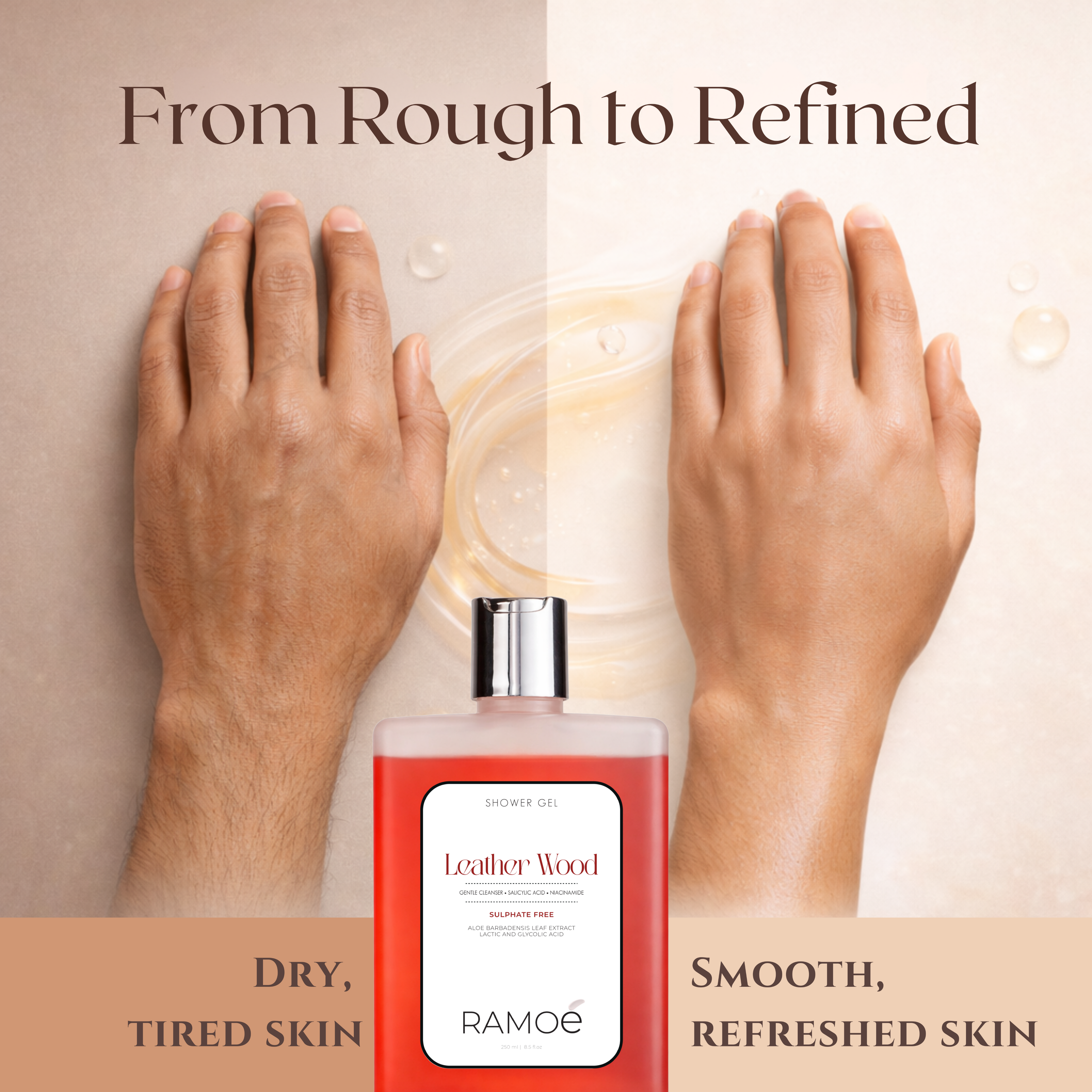 Leather Wood Shower Gel